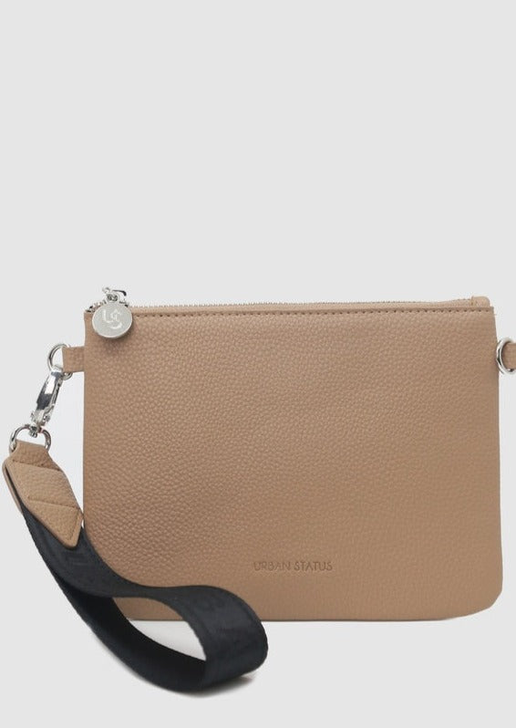 THE KING Webbing Wristlet Pouch Nude