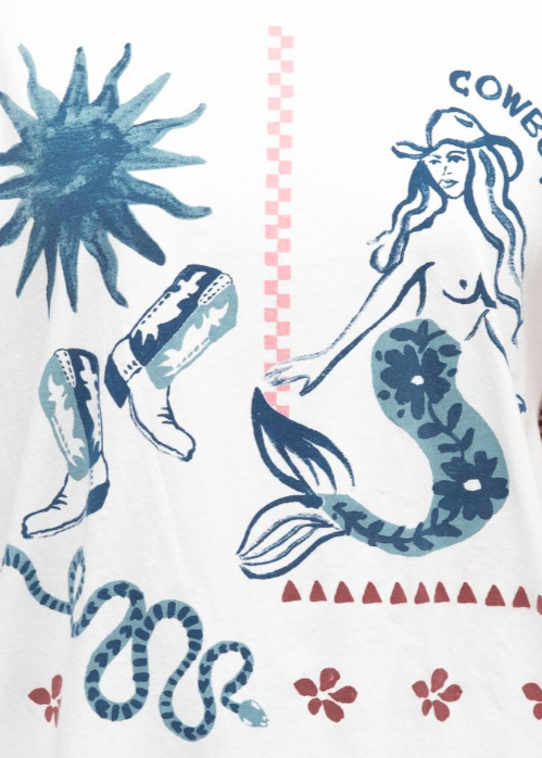 Mermaid Cowboy T Shirt