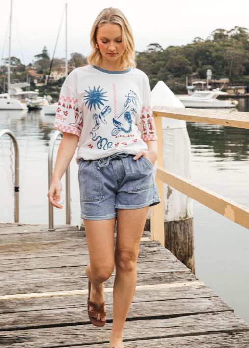 Mermaid Cowboy T Shirt