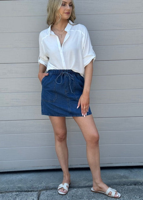 MOST Celeste Slouch Shirt - White