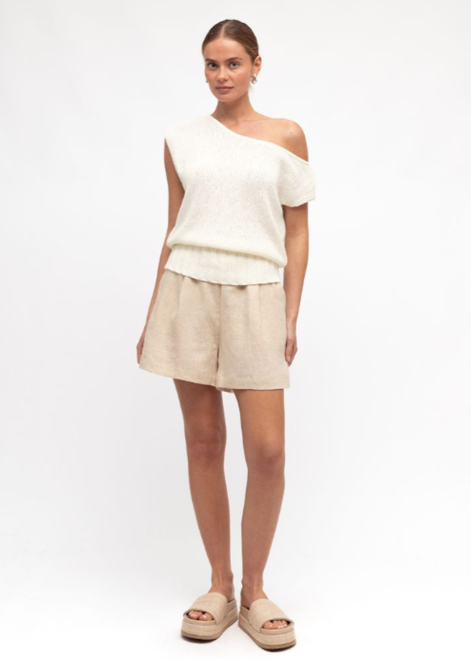 Juno Linen Shorts Oatmeal