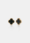 CHARLOTTE Earrings 18K Gold Plated Black