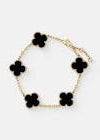 CHARLOTTE 18K Gold Plated Bracelet Black