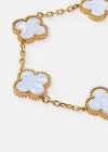CHARLOTTE 18K Gold Plated Bracelet White