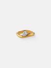 MONET Crystal 18K Gold Plated Ring