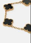 CHARLOTTE 18K Gold Plated Bracelet Black