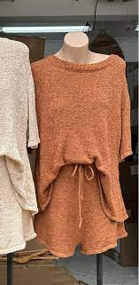 Bindy Knit Short Set Brown