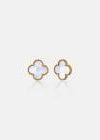 CHARLOTTE Earrings in 18K Gold Plated White