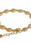 Hammered Plate 18K Gold Bracelet