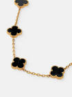 CHARLOTTE 18K Gold Plated Necklace Black