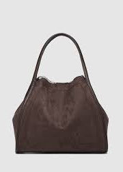 Sutton Suede Shoulder Bag Chocolate