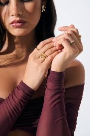 MONET Crystal 18K Gold Plated Ring