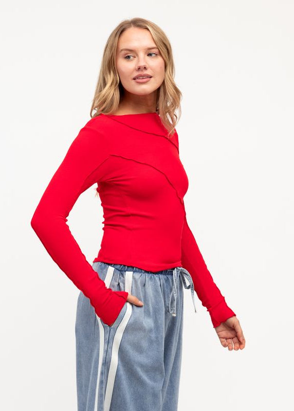 Seams Right Top Red