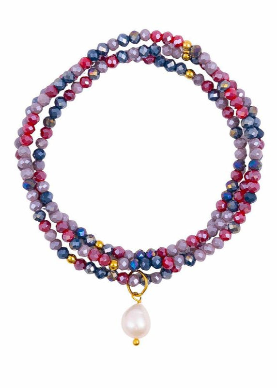KiKi Purple Haze Crystal Wrap Jewellery