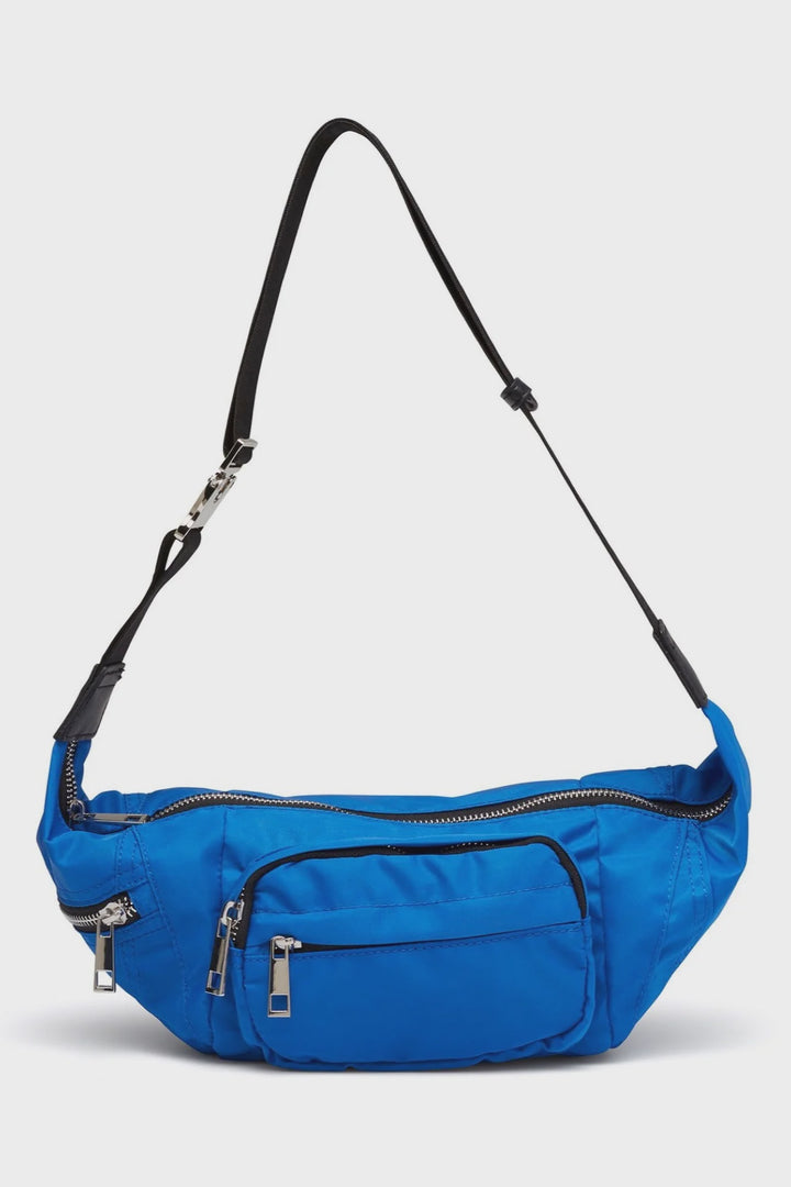 SWEAT SLING BAG IN BLUE