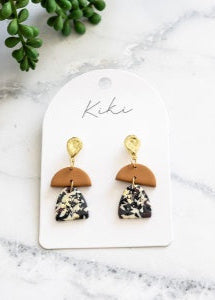 KiKi Gold Foil Glitz Earrings