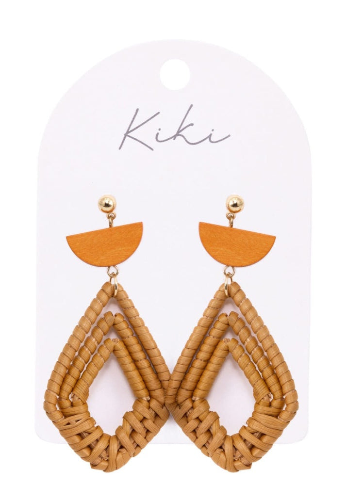 KiKi Boho Rattan Earrings