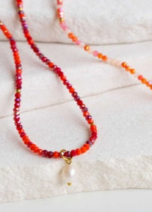 KiKi Crimson Flame Crystal Wrap Jewellery