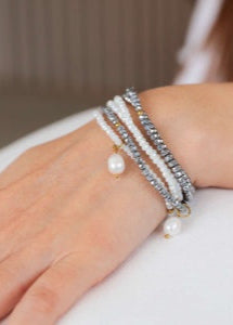 KiKi Silver Mist Crystal Wrap Jewellery