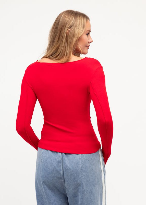 Seams Right Top Red