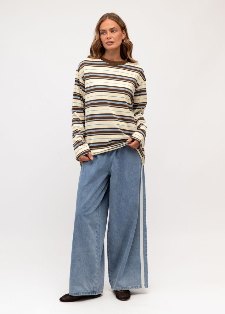Fun Days Stripe L/S Tee