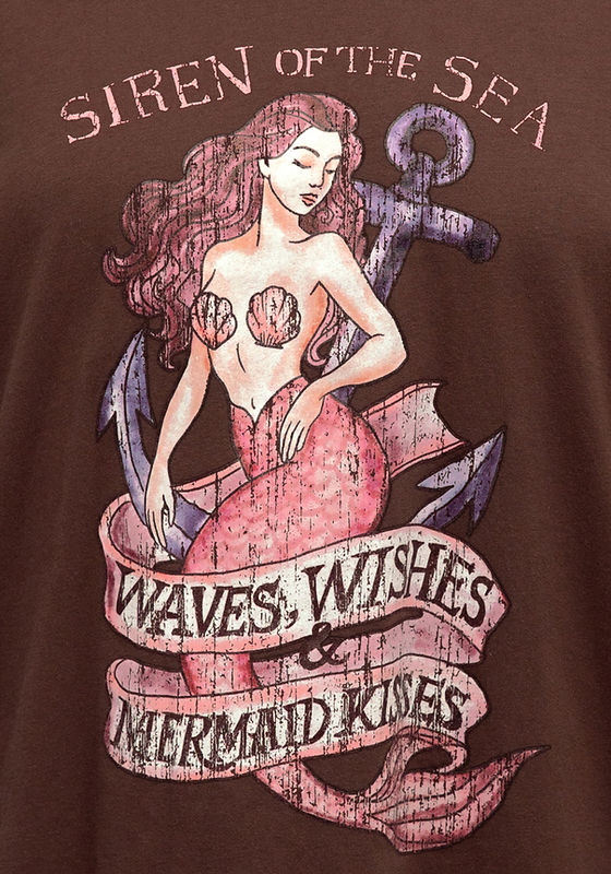 Siren of the Sea L/S Tee Chocolate