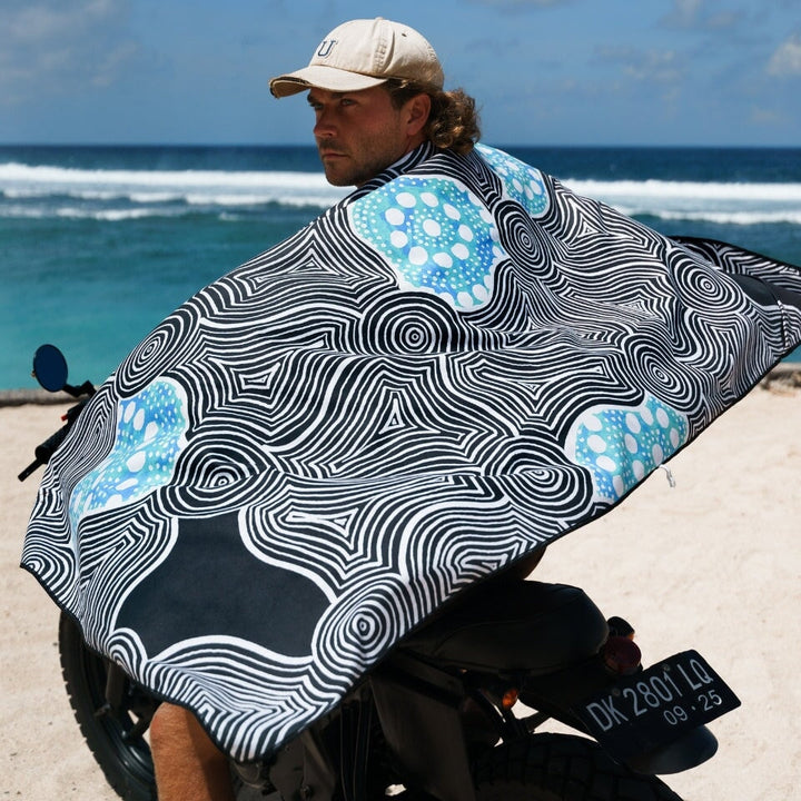 SALTWATER - SAND FREE BEACH TOWEL Large