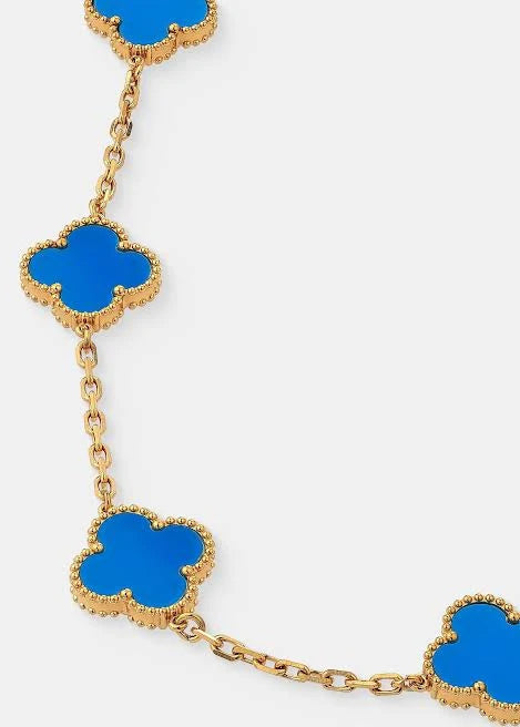 CHARLOTTE 18K Gold Plated Bracelet Blue