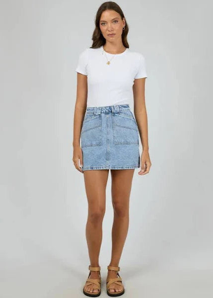 Becca Denim Mini Skirt Blue