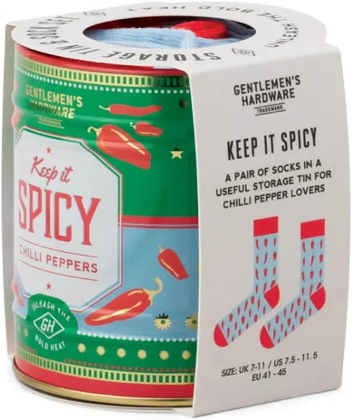 Gentlemen's Hardware Keep it Spicy Tin Socks