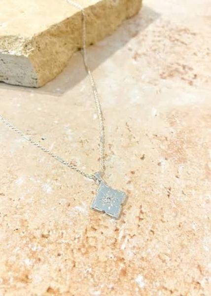 Lori Silver Plated Charm Necklace