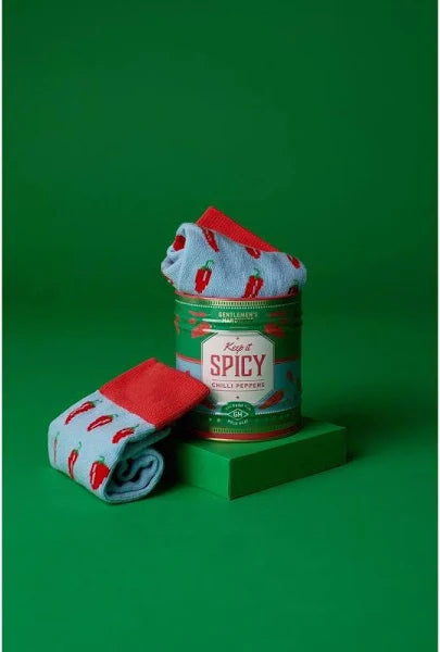 Gentlemen's Hardware Keep it Spicy Tin Socks