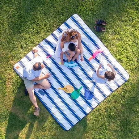 Saltwater Picnic Regatta Stripe Picnic Rug