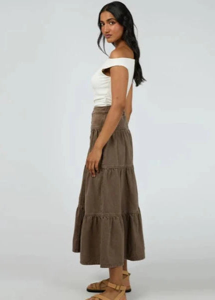 Coco Denim Maxi Skirt Coco
