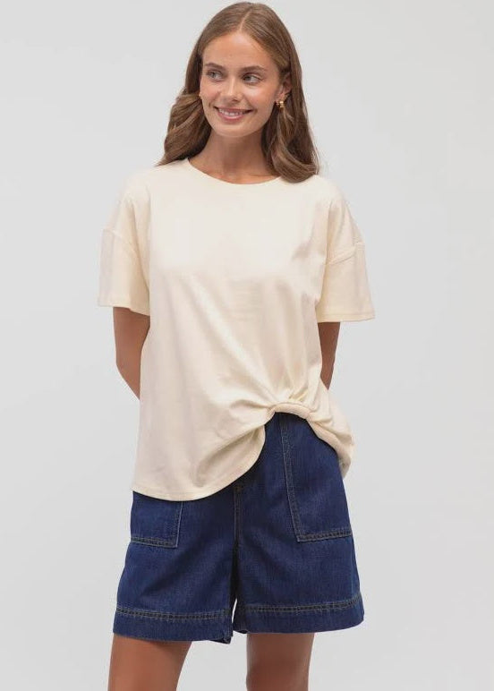 Easy Tuck Tee Cream