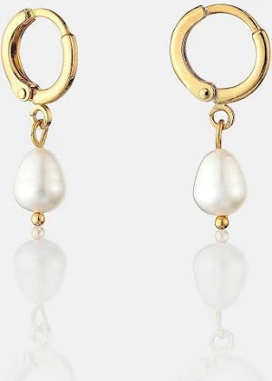 Daphne Gold Plated Pearl Earrings