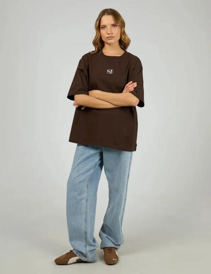 Silent Luxe Tee Chocolate