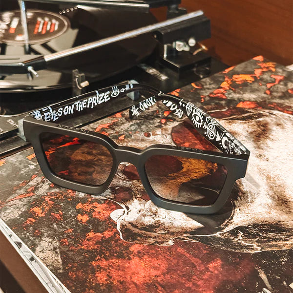 SIN TOPSHELF Matt Black - Brown Sunglasses