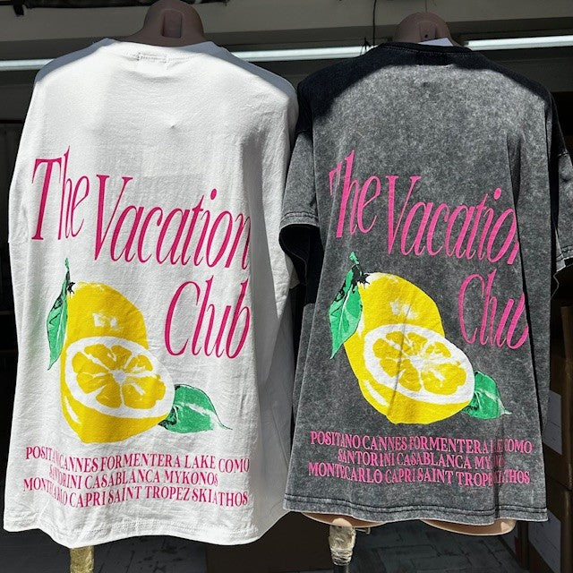 Vacation Club Tee White