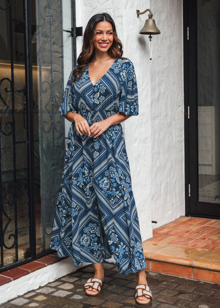 Fantasy Flutter Sleeve Maxi Dress