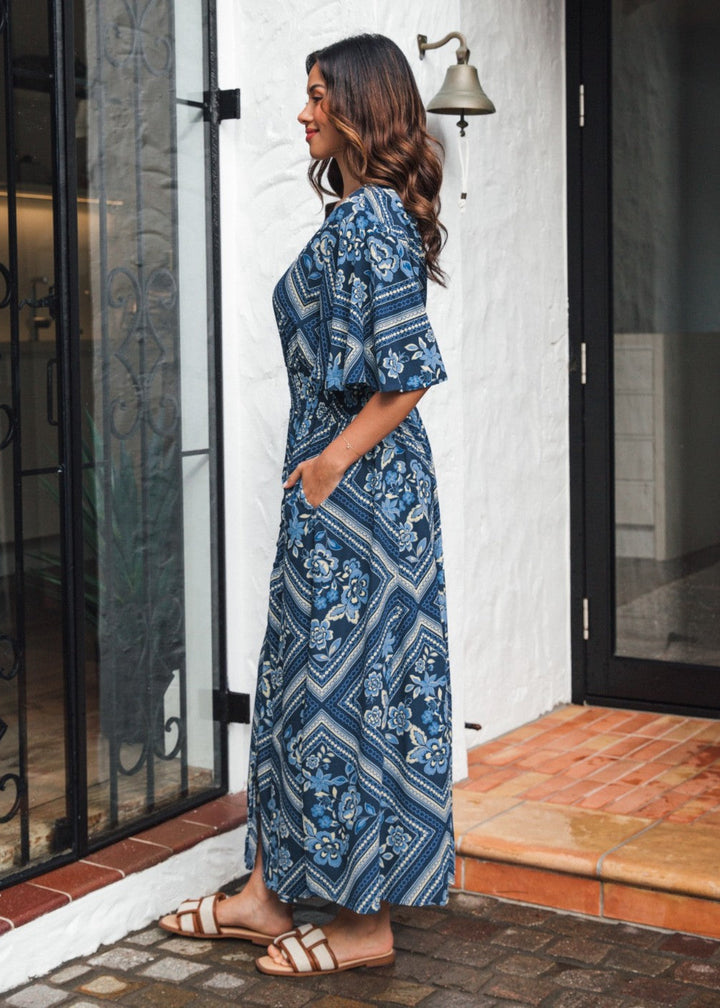 Fantasy Flutter Sleeve Maxi Dress