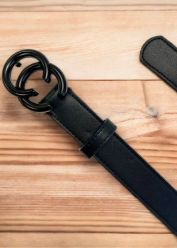 TRIPP CC Leather Belt Black / Black