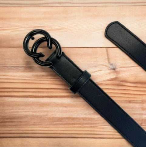 TRIPP CC Leather Belt Black / Black