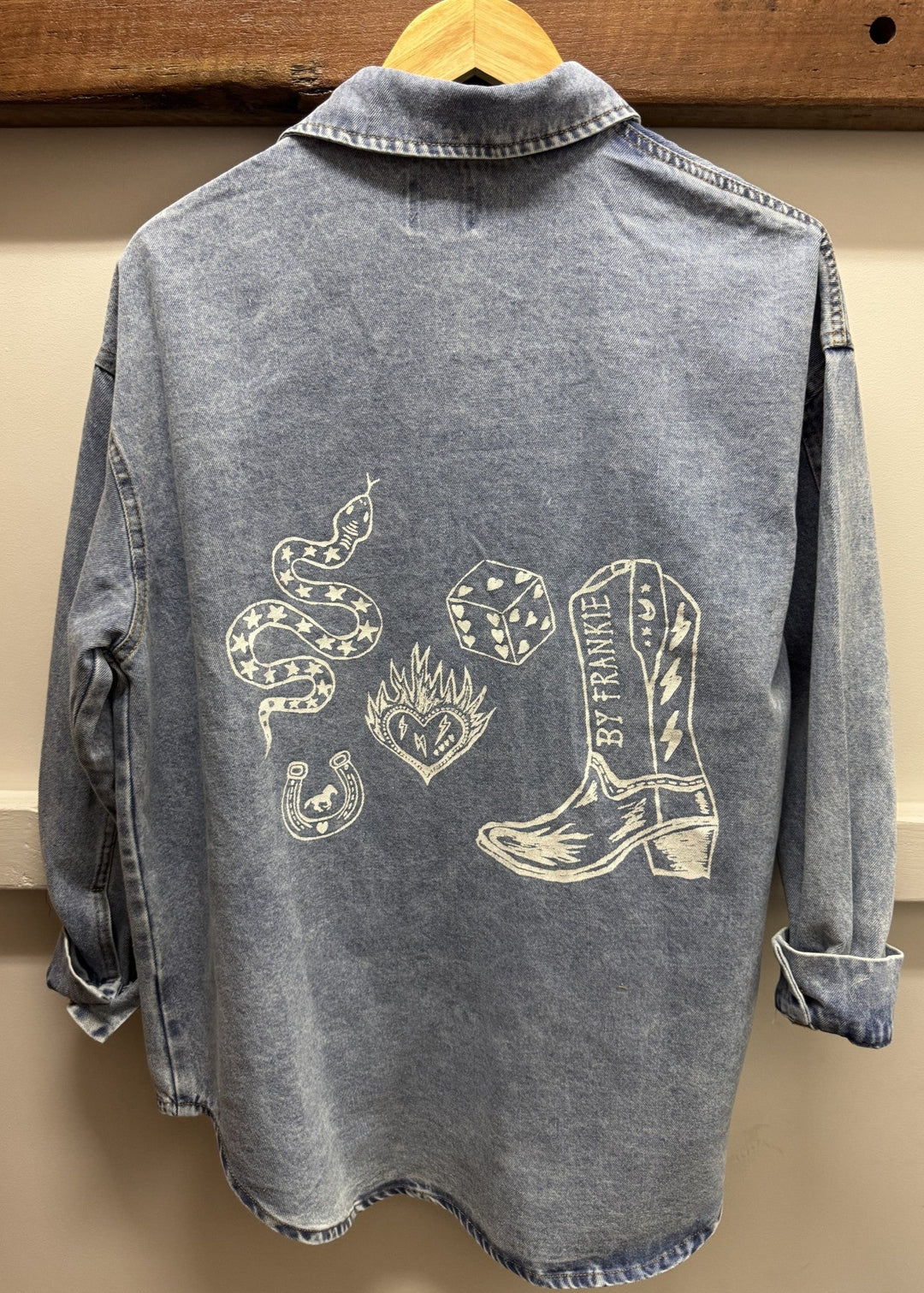 Wild Luck Shacket Light Blue