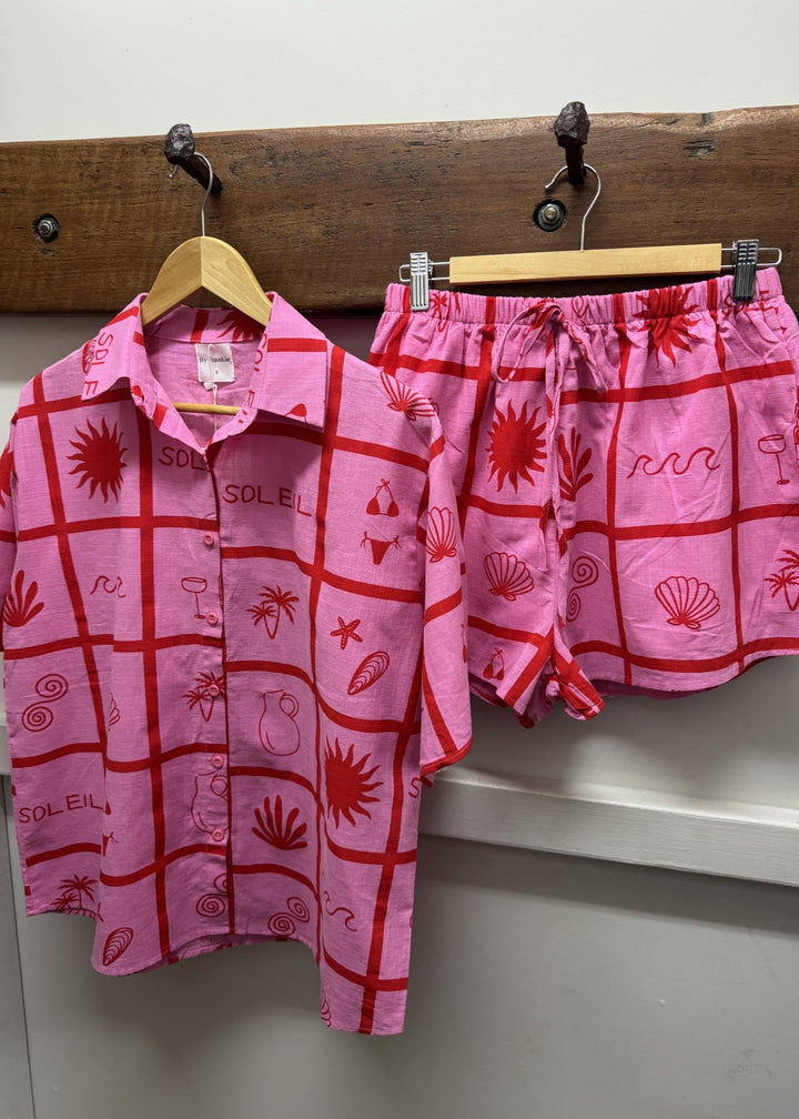 Soleil Short Set Pink