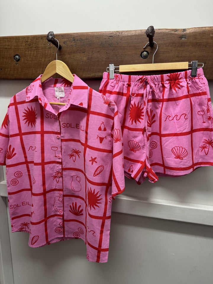 Soleil Short Set Pink