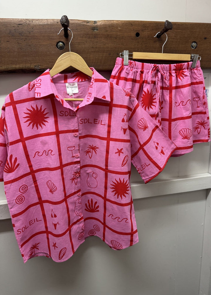 Soleil Short Set Pink