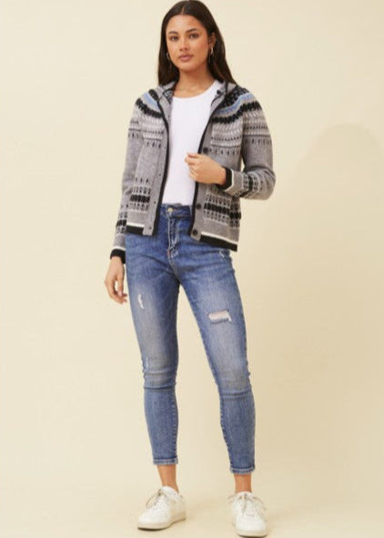 Theo Hooded Cardigan