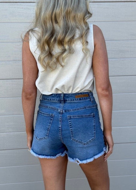 Country Denim Newman Short Dark Mid Blue