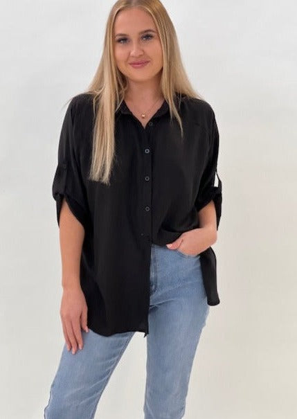 MOST Celeste Slouch Shirt - Black